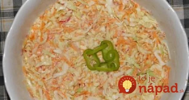 Výborný kapustový šalát s extra chutnou zálievkou!