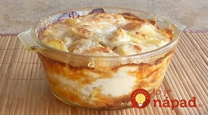 Zemiakový kastról s vynikajúcou omáčkou na francúzsky spôsob!