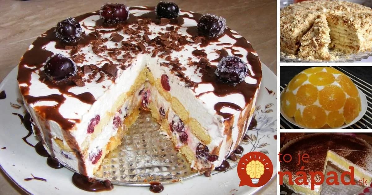 13 najlepších receptov na pečené aj nepečené torty, ktoré viete rýchlo pripraviť!