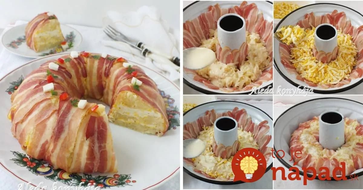 Tip na perfektné predjedlo z formy na bábovku: Slaný veniec pripravíte jednoducho a bude ozdobou veľkonočného stola!