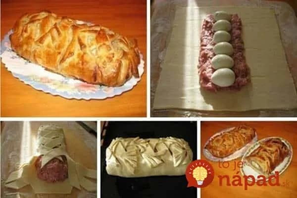 Len lístkové cesto, mleté mäso a vajcia: Stačí zabaliť, vložiť do rúry a máte najlepší veľkonočný závin na svete!