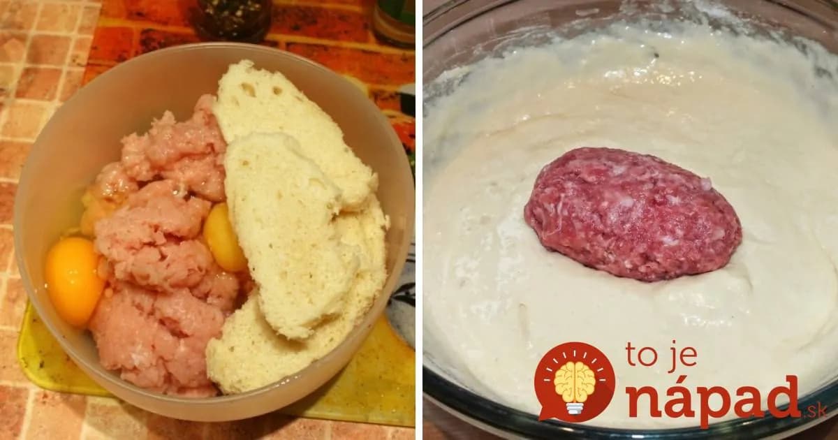 Mleté mäso zmiešala so staršou knedľou a obalila v smotanovom cestíčku: Také výborné fašírky ste ešte nejedli!