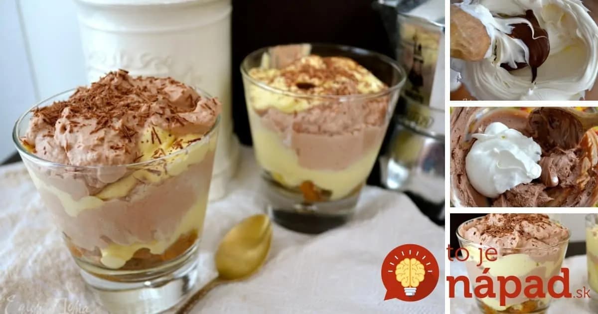 7-minútový tiramisu-zmrzlinový dezert v pohári: Je taký fantastický, že ho radšej urobte z dvojitej dávky!