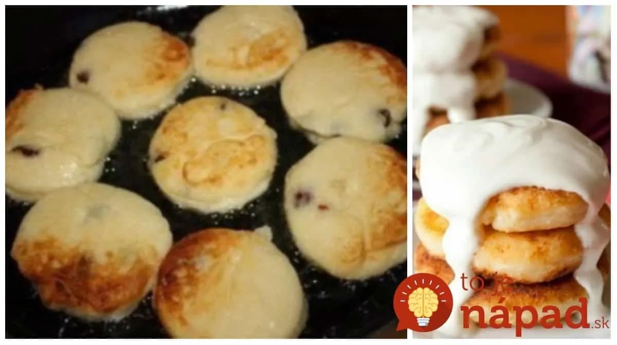 Toto je ešte chutnejšie ako palacinky: Vyskúšajte jemné tvarohové placky s hrozienkami a kyslou smotanou!