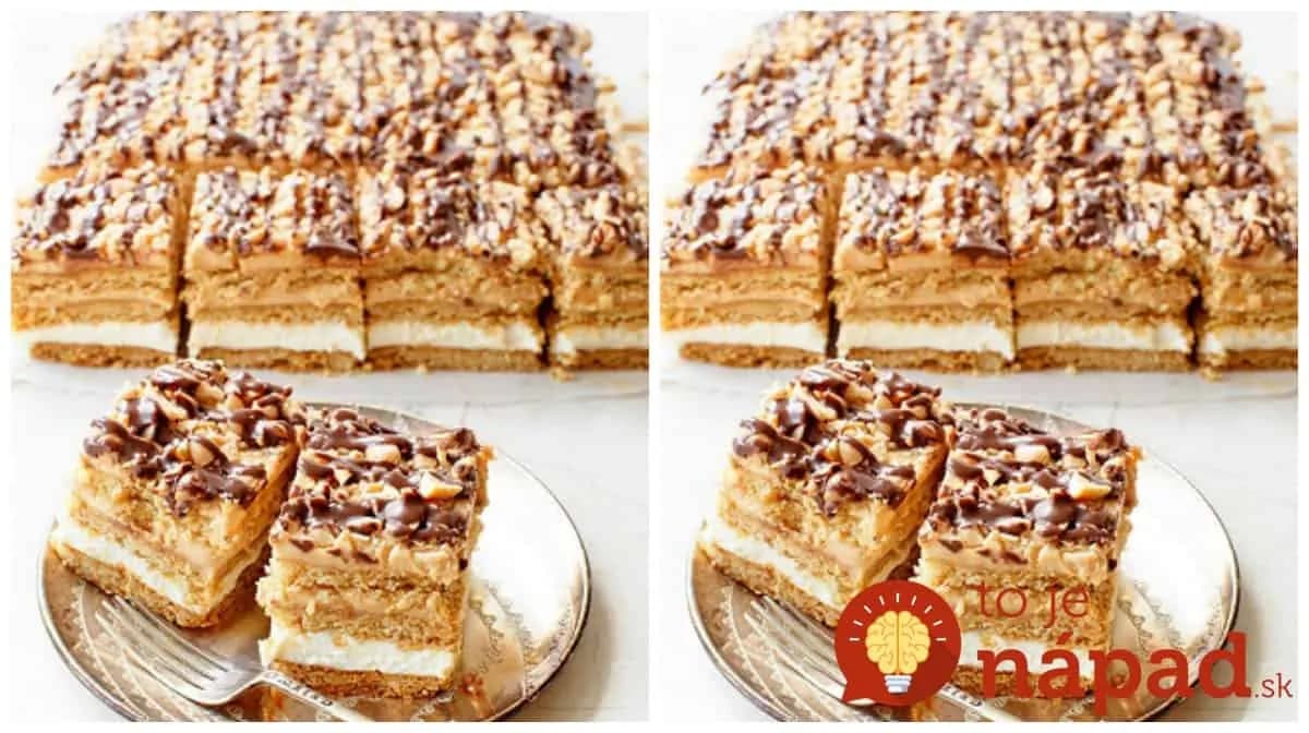 Fenomenálne medové rezy s orechmi a neprekonateľným Salko krémom!