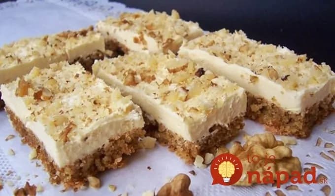 Úplne luxusný orechový zákusok: Pre návštevy aj len tak, ku kávičke!