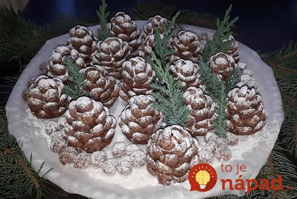 Zasnežené šišky bez varenia, bez pečenia: Nikdy v živote som na stole nevidela krajšie vianočné pohostenie!