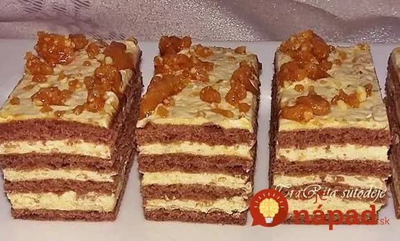 Božské karamelové rezy: Stačí naskladať cesto, naplniť krémom a môžete krájať!