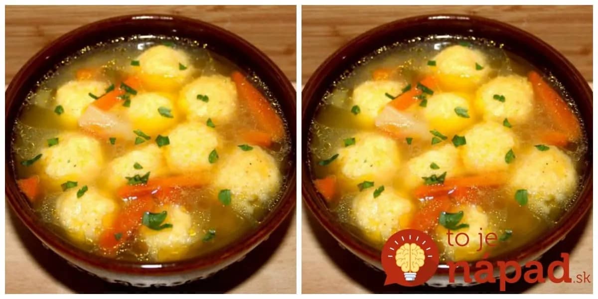 15-minútová polievka s nadýchanými haluškami z krupice: Geniálny recept do každej rodiny!