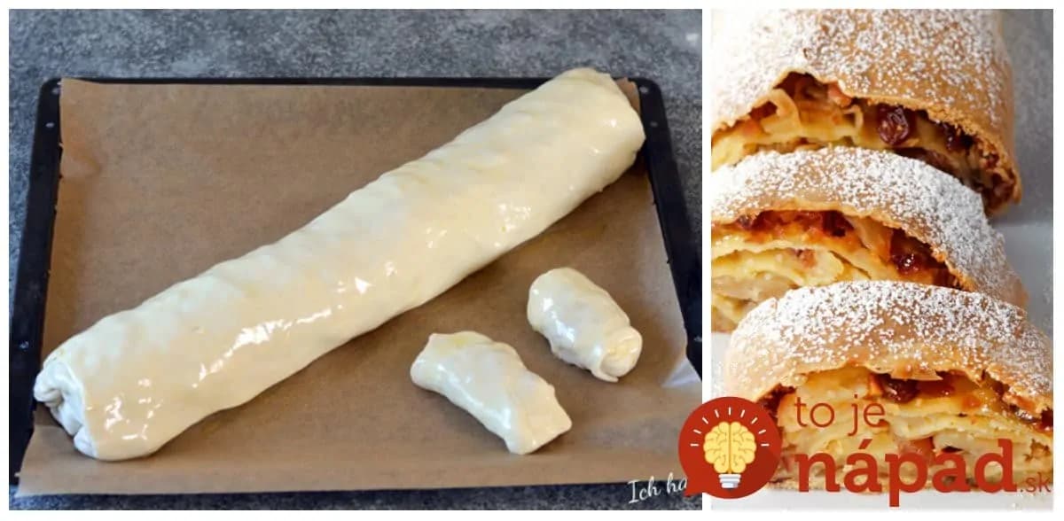Skúsila som ho, keď som nemala doma lístkové cesto a odvtedy ho už vôbec nekupujem: Najrýchlejšie cesto na štrúdľu z 3 prísad!