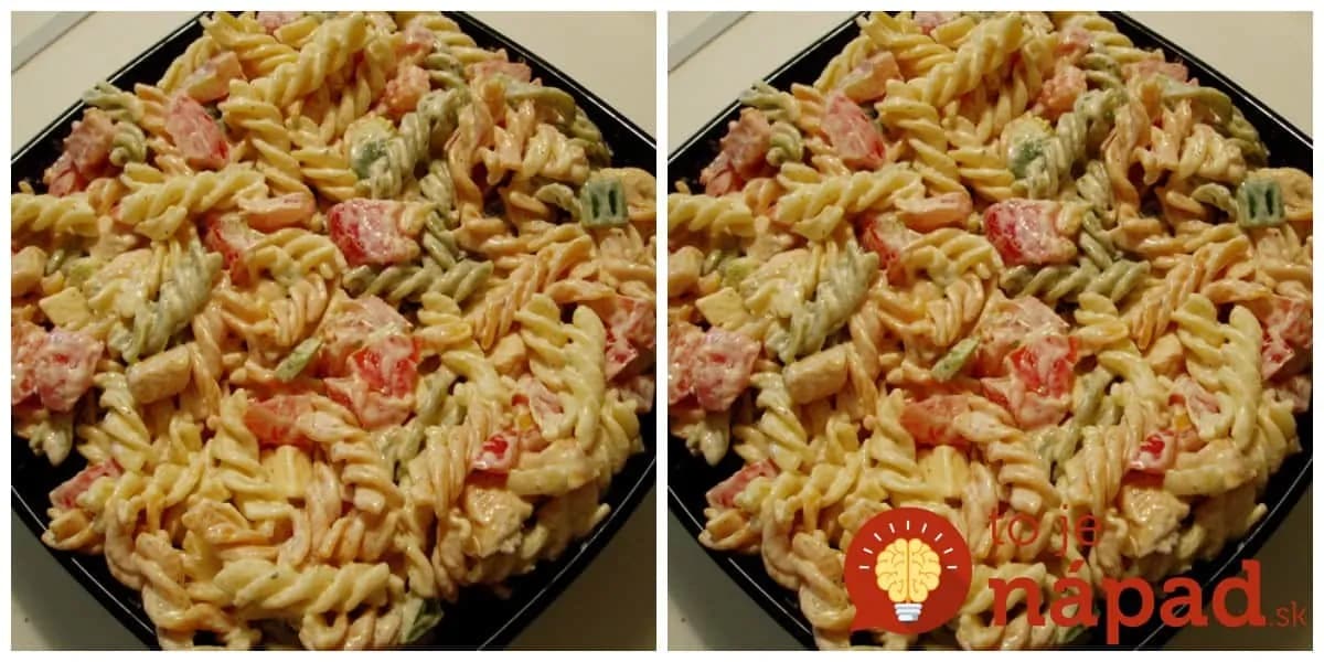 Majonézu ani neotvárajte: Portugalský cestovinový šalát s kuracím mäsom a extra chutnou zálievkou!