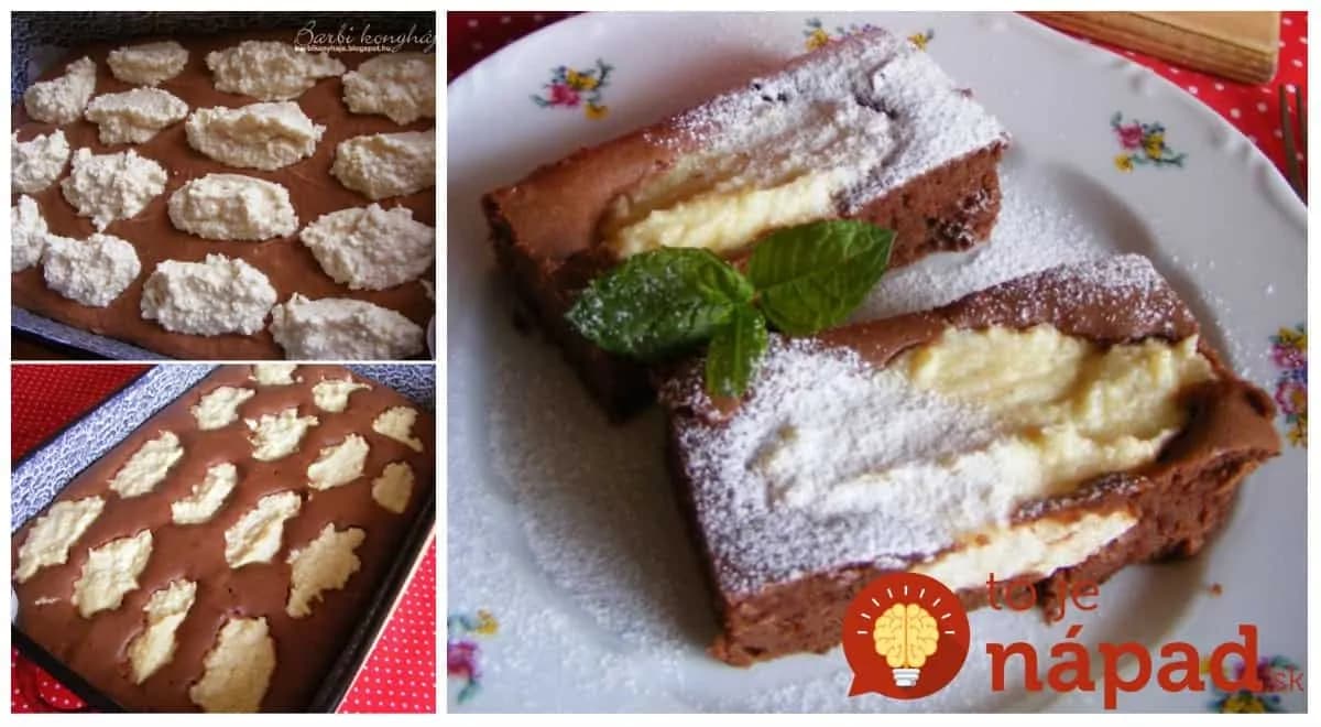 Populárny tvaroháčik dvoch farieb: Jemnučký a neskutočne chutný koláčik, ospevuje ho celá rodina!