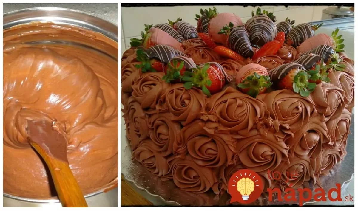 Kráľovský čokoládový krém bez varenia, bez vajec: Neprekonateľný na torty, zákusky aj do studených pohárov!