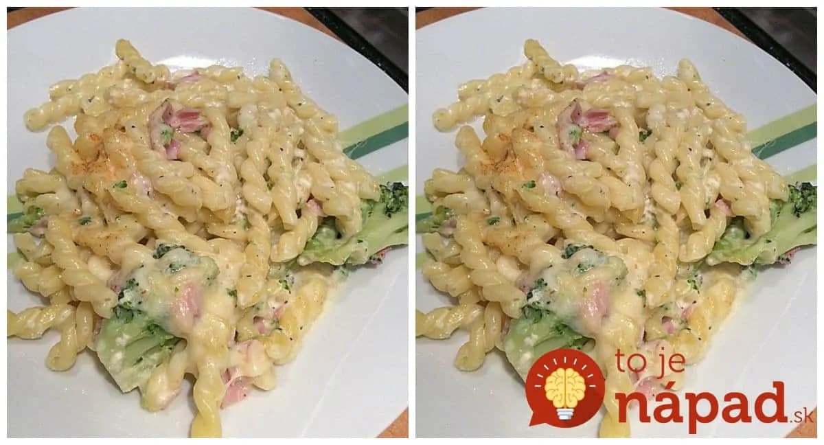 Bleskové cestoviny so šunkou a brokolicou: Nemusíte stáť pol dňa pri sporáku, toto je hotové za 15 minút!