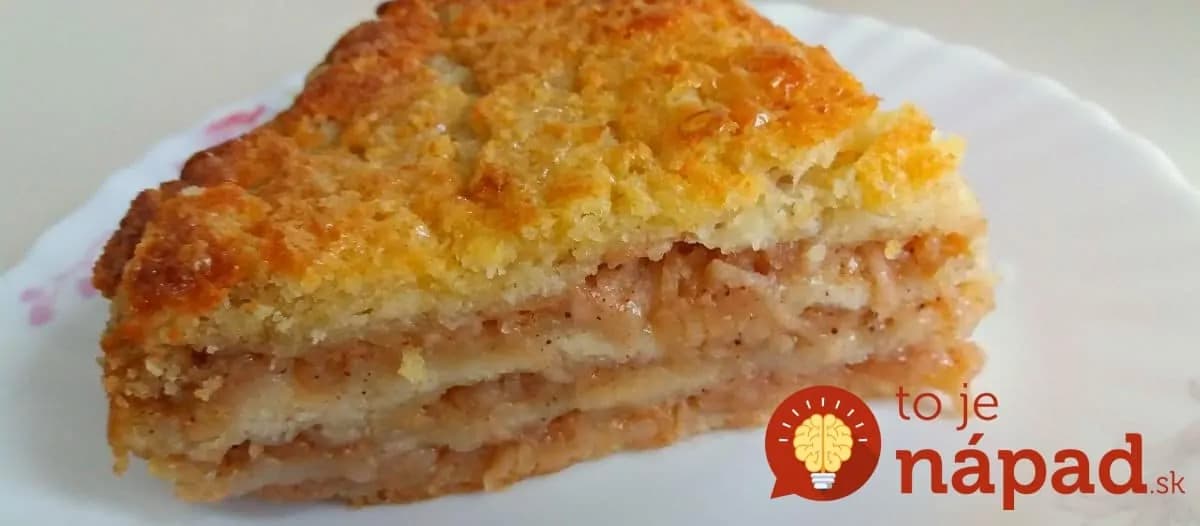 Bulharský jablkový koláč na 3 hrnčeky: Najjednoduchší jablkáč bez vajec – okamžite si ho zamiluje celá rodina!