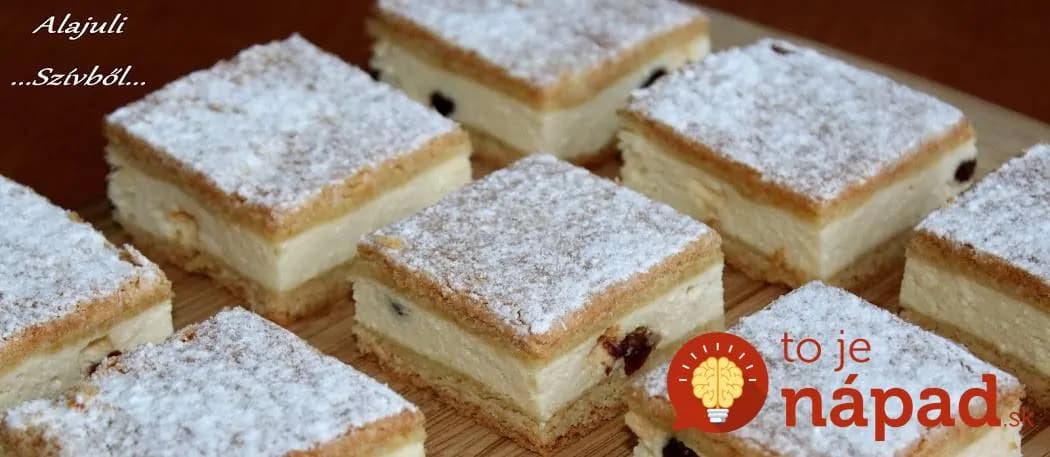 Falošný tvarohový koláč z kyslej smotany – božský: Všetci si mysleli, že tá náplň je z tvarohu – nejde do nej ani jediný gram!