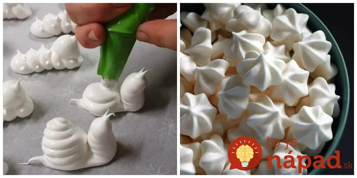 Cukrár poradil recept na dokonalé snehové pečivo – perfektne drží a vytvarujte z neho všetko: Tieto pusinky sú hotové umelecké diela!
