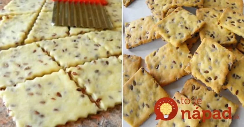 Mega chutné ľanové štvorčeky – prudko žravé: Superrýchle chrumkáče – na mastné krekry z obchodu si už nikto nespomenie!
