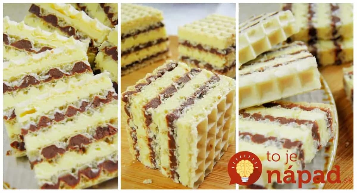 Dvojfarebné oblátkové rezy – rodina si ich nevie vynachváliť: Toto tromfne aj klasické salkové grilážky, kto skúsi, iné už nechce!