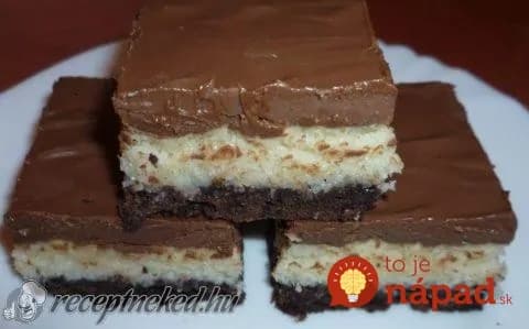 Úžasný kokosový koláč ku káve: Jednoduchá piškóta a krém dvoch farieb – lepší dezert nepoznám!