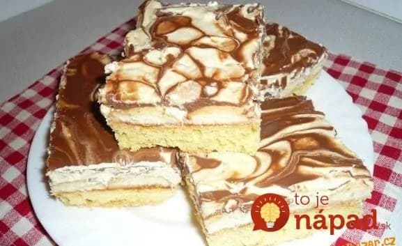 Prudko návykový Salko koláč dvoch farieb: Úžasný dezert ku káve, lepší krém nenájdete!