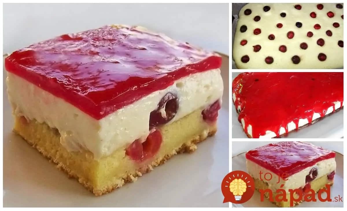 Pyšné čerešne: Super krémové želé kocky s čerešňami na tej najjemnejšej piškóte – chuť jedna báseň!