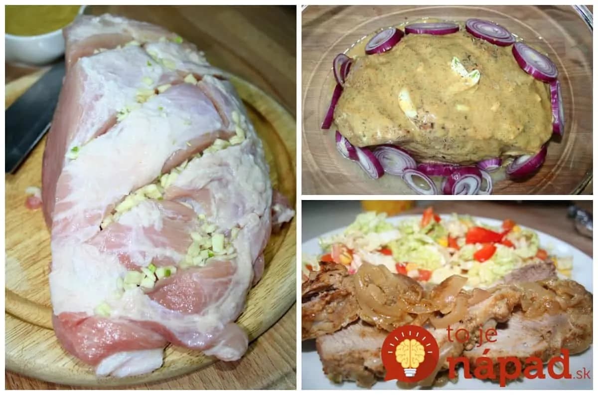Bravčové mäso pečené v horčici – žiadna práca a máte večeru ako lusk: Len pár zárezov, cesnak, horčica a máte mäso ako od šéfkuchára!