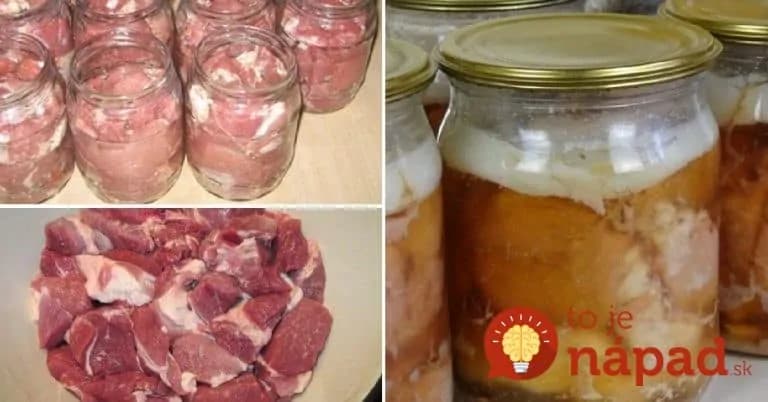 Domáce dusené mäsko v pohároch: Skúste tú chuť a konzervy v obchode už nekúpite – v pivnici vydrží celé mesiace!