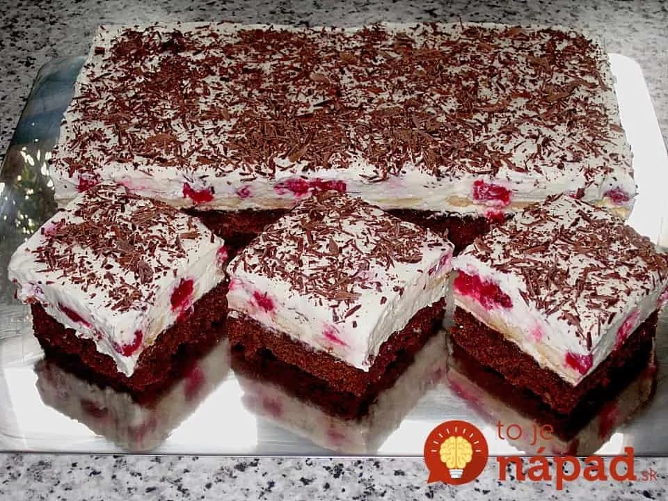Jožkove rezy: Výborný zákusok s kyslou smotanou a čokoládou!