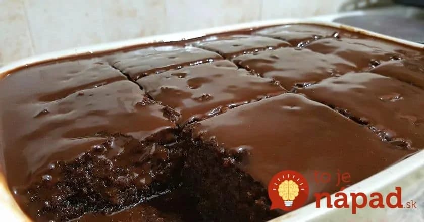 Koláč „Čokoládový blesk“ s grankom a vôňou kávy!