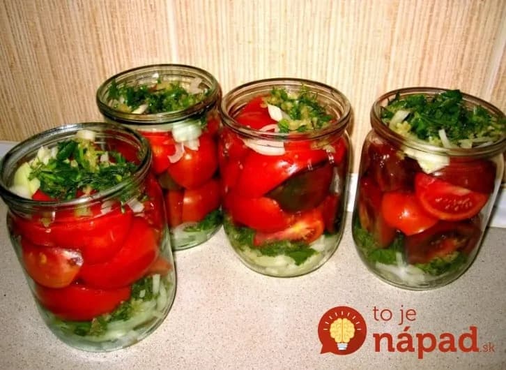 Poľské nakladané rajčiny: Minulý rok som spravila na skúšku len 4 poháre, tento rok robím zásobu aspoň do zimy – famózna chuť!
