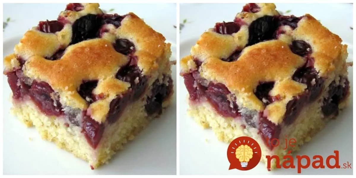 Dokonalý višňový koláč – vláčny a šťavnatý: Tak, ako ho pripravovali naše babičky!
