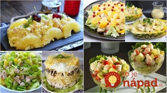 8 výborných šalátov s ananásom, výborné na slávnostný stôl: Sú neskutočne chutné a svieže, skúste už dnes na večeru!