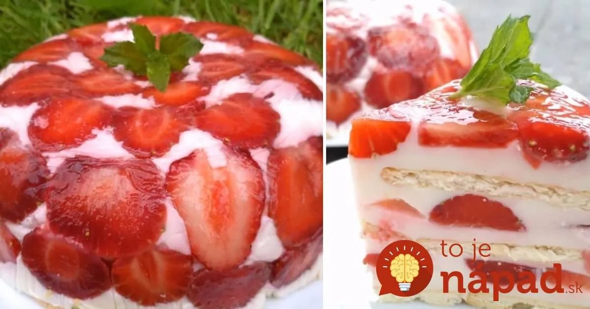 Keď budete mať doma jahody toto skúste – top letný dezert: Treba len 30 minút, 300 g jahôd a 100 g sušienok!
