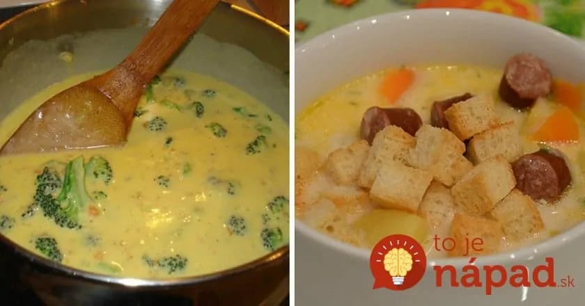 7 top receptov na domáce syrové polievky s fantastickou chuťou: Toto si zamiluje celá rodina a zvlášť deti – každú viete hneď pripraviť!