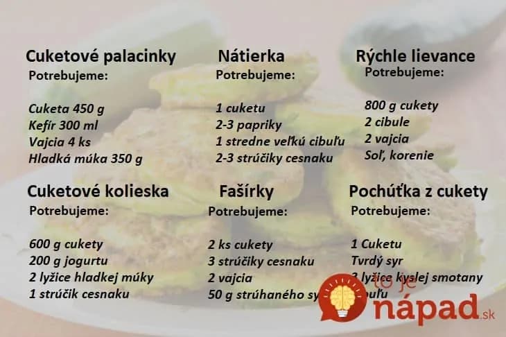 11 Top receptov z cukety, ktoré viete pripraviť len za 10 minút: Skúste už dnes na večeru, každý jeden je výborný!