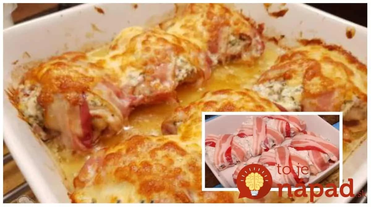 Najchutnejší spôsob, ako pripraviť kuracie stehná v rúre: Pridajte cesnak, kyslú smotanu a zabaľte do slaninky – je to fantázia!