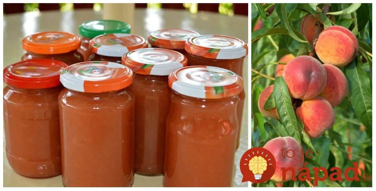 Z 3 kíl broskýň a 900 g cukru mám 16 pohárov najlepšie džemu: Žiaden gelfix a tá chuť je miliónová!