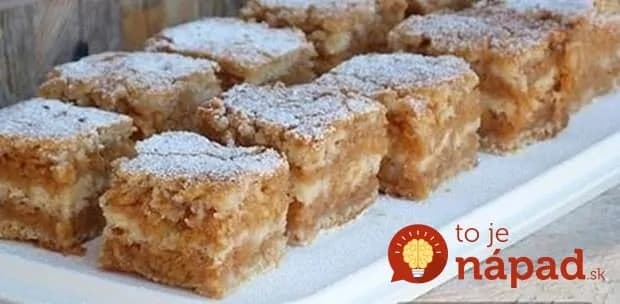 Najrýchlejší jablkový koláč na svete: Len nasypete na plech a máte hotovo – o všetko sa postará rúra!