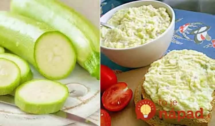 Prvotriedna cuketová nátierka s cesnakom: V lete na chlebíčky a jednohubky nič lepšie neexistuje!