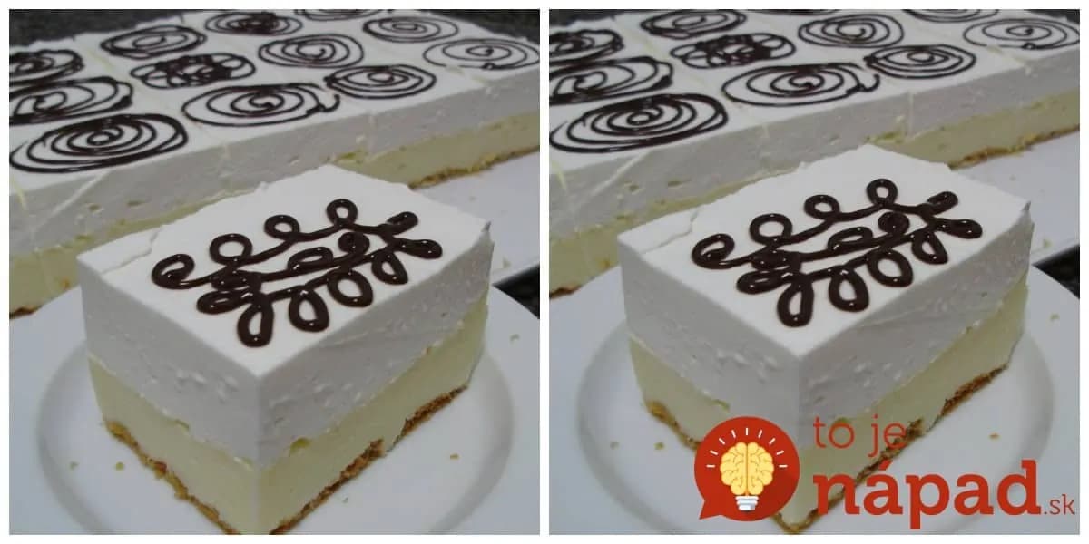 Ľadové rezy bez pečenia: Vynikajúci zákusok s vanilkovým krémom a bielou čokoládou, tromfne aj krémeš!