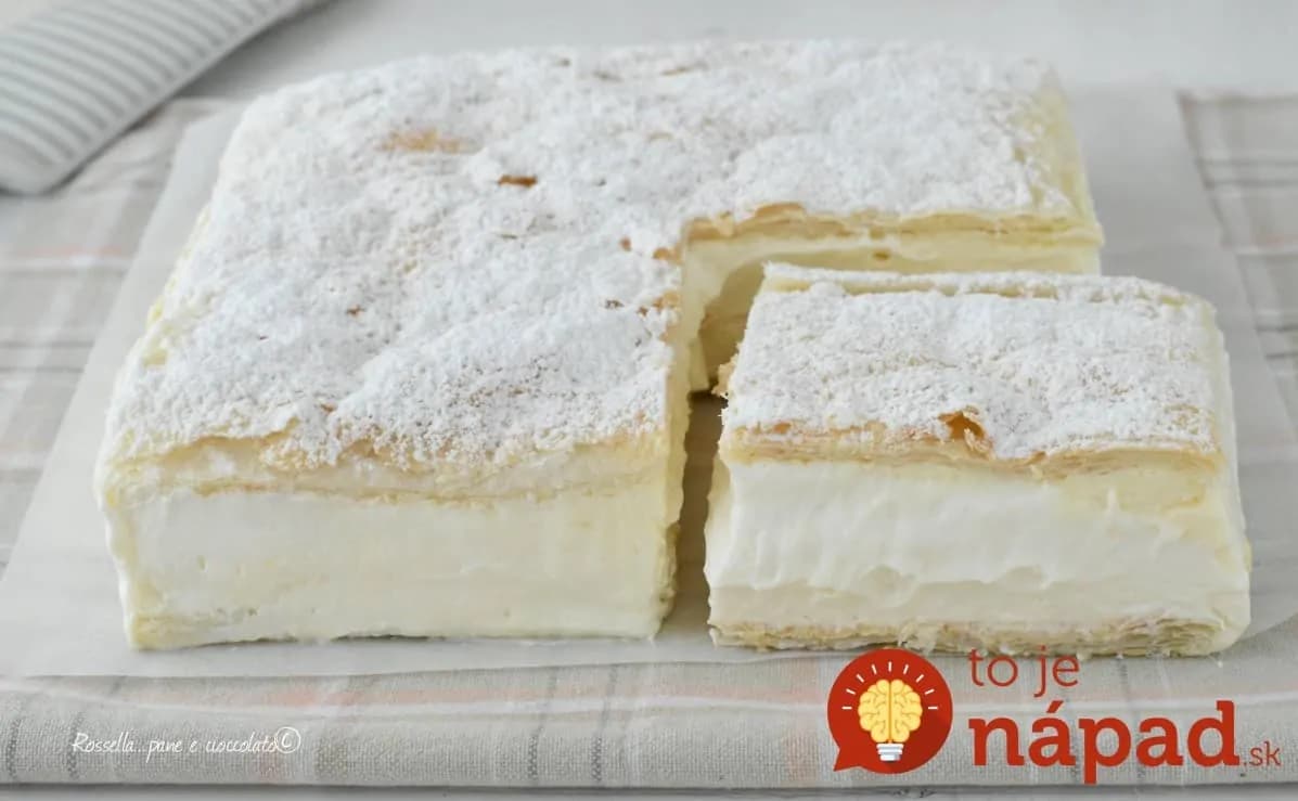 Najjednoduchší zákusok z lístkového cesta: Fantastický dezert na štýl krémešu, zvládne ho úplne každý!