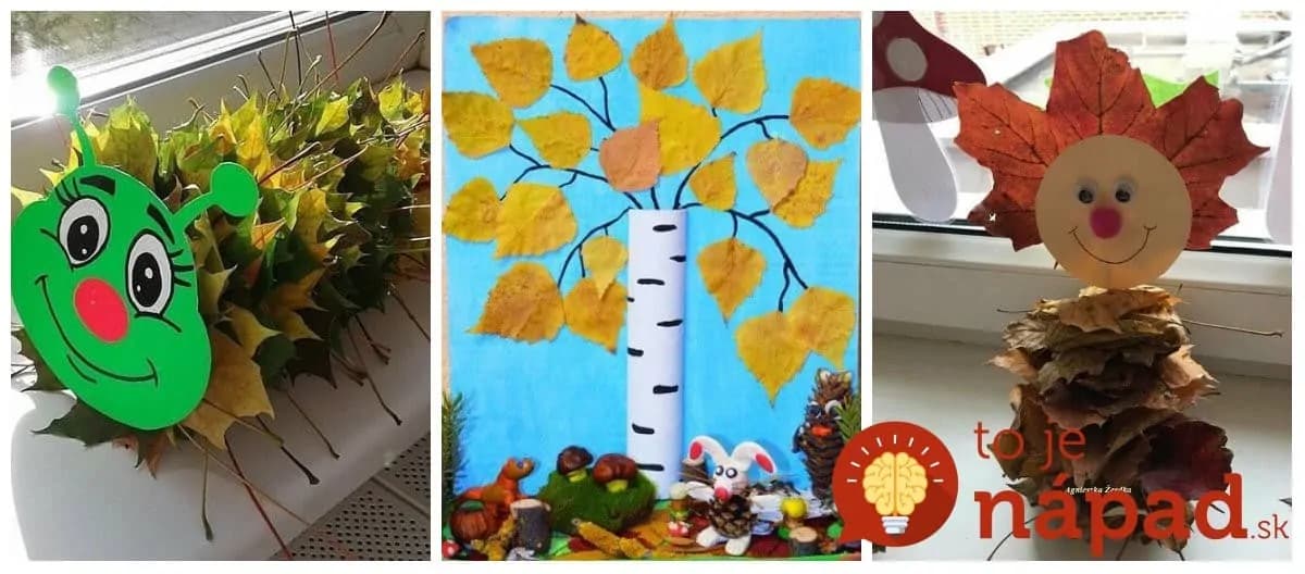 Stačí vám opadané lístie a kúsok papiera: 17 perfektných nápadov na jesennú tvorbu s deťmi!