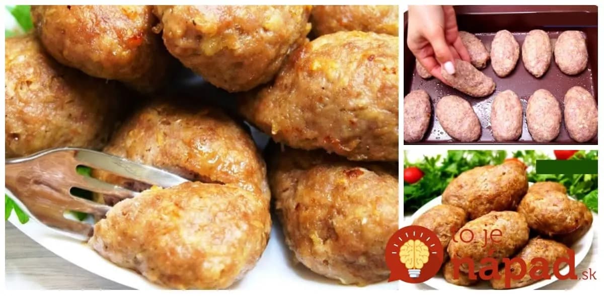 Prvotriedne fašírky na plechu s kyslou smotanou: Nikto neveril, že nie sú vyprážané – fantasticky chrumkavé, jemné a šťavnaté!