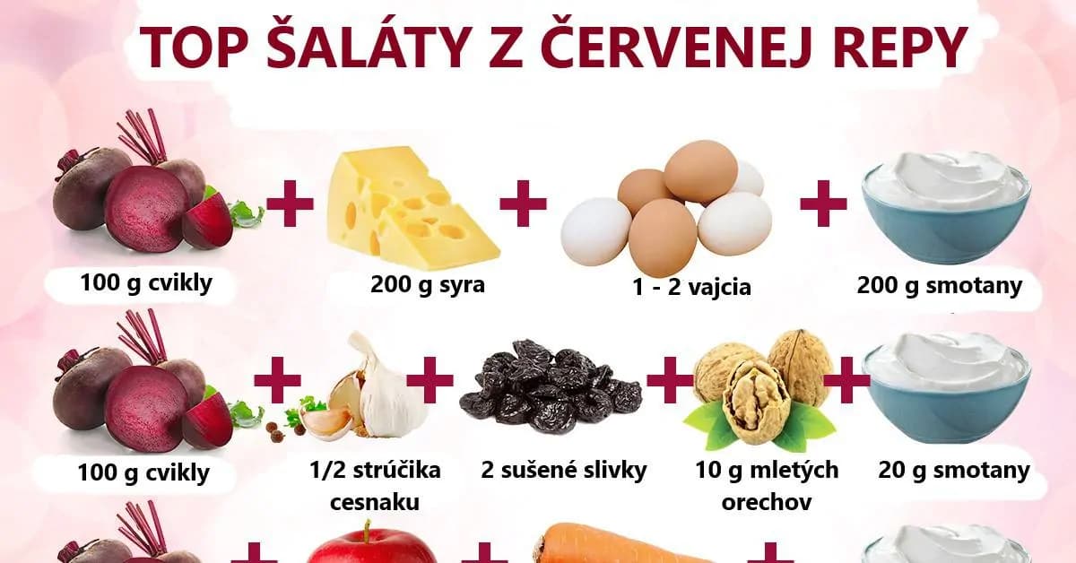 TOP šaláty z červenej repy: Zdravé a chutné recepty, ktoré si určite uložte!