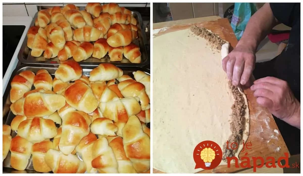 Makové a orechové rožky podľa pani Terky: Len naplniť, zrolovať a už sa pečú – z tohoto cesta sú ako pampúšiky!