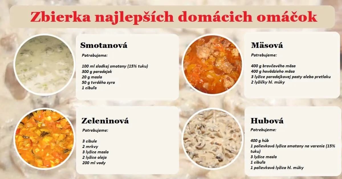 Už nikdy nebudete váhať, čo na rýchly obed: 5 receptov na najlepšie domáce omáčky, ktoré viete rýchlo pripraviť!