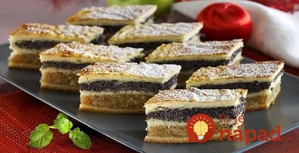 Starodávny jablkovo-makový koláčik: Chutí celkom ako závin z kysnutého cesta!