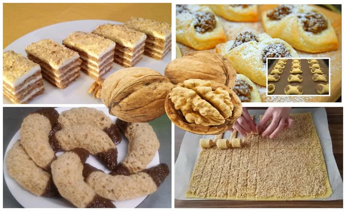 Najlepšie vianočné zákusky, koláče a rožky s orechmi: Zbierka 15 top receptov, ktoré si nebudete vedieť vynachváliť!
