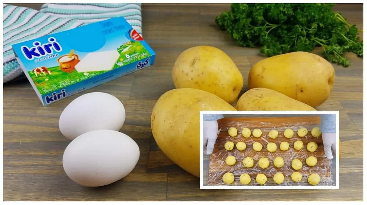 Treba vám len 4 zemiaky, 2 vajcia a syrokrém: Odkedy mám tento recept, vyprážaný syr už nerobím – prudko návykové zemiakové guličky s náplňou!